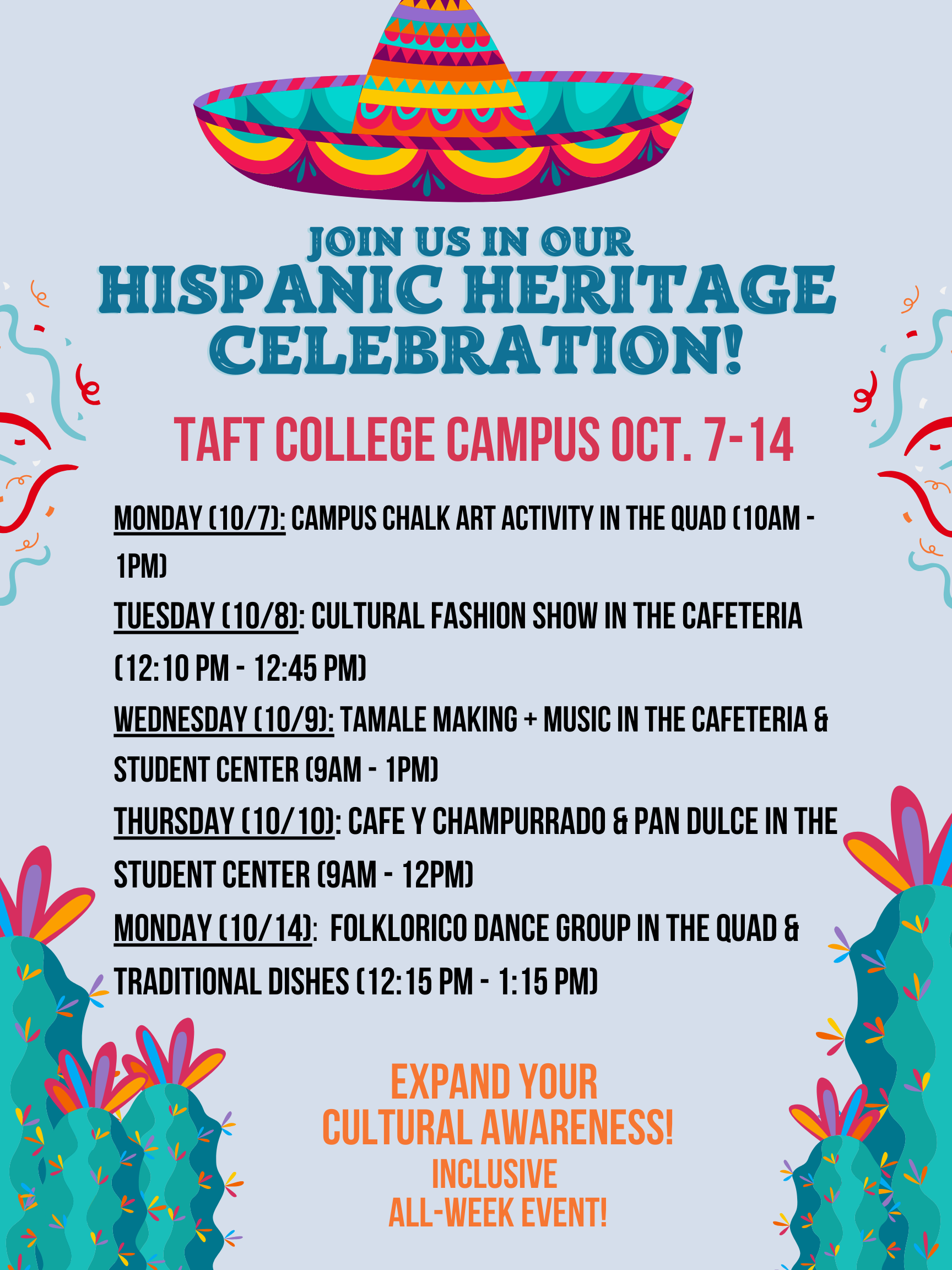 Hispanic Heritage Week Flyer