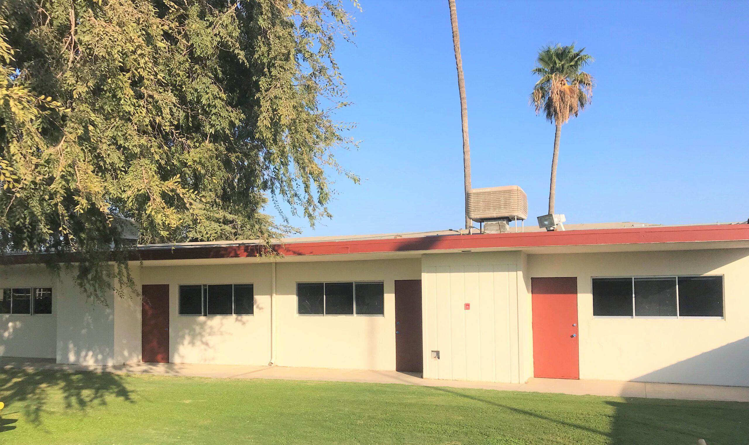 Front view of the Cougar Residence Hall